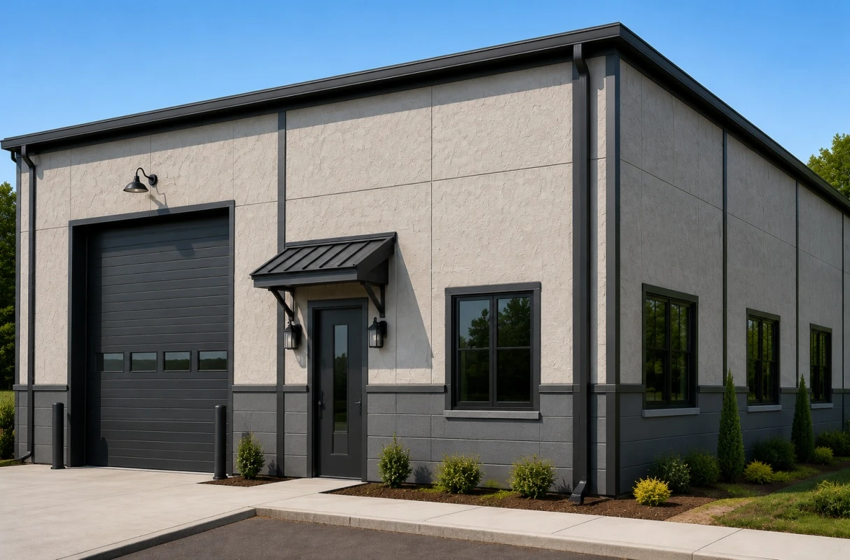 Stucco-style panels Stucco-style panels